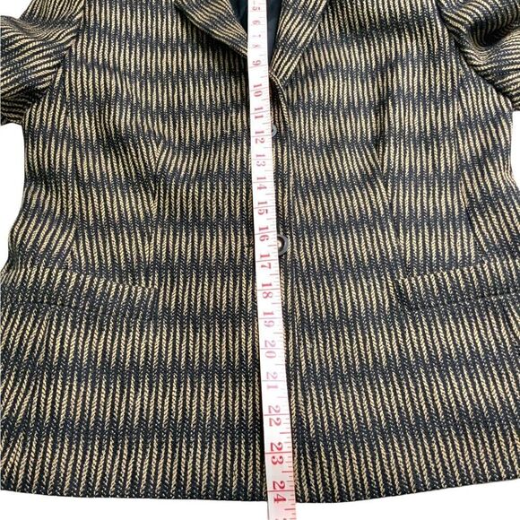 D’ORAZ Luxury Wool Alpaca Mohair Blend Lined Blazer MADE IN CANADA Sz 10 - Picture 6 of 8